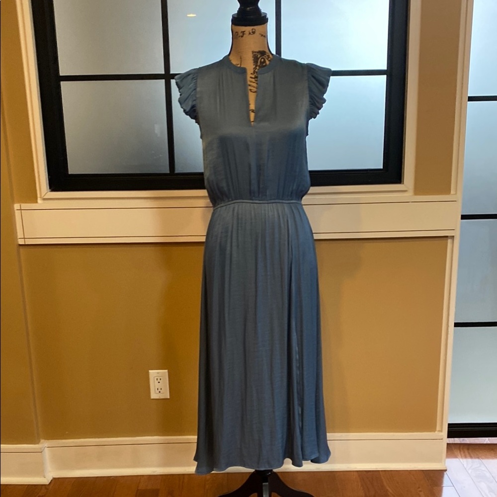 Steve Madden Elegant Satiny Blue Allegra Dress.Sz Small. NWT